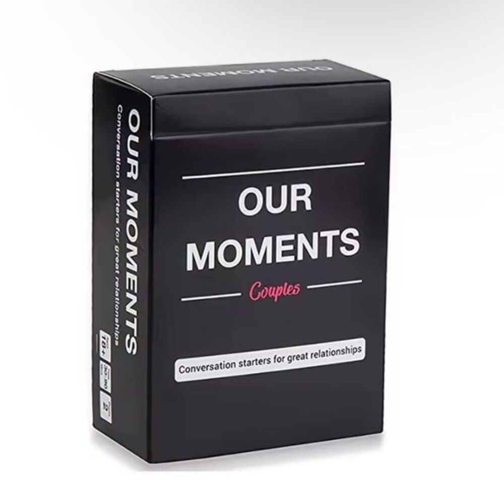 OUR MOMENTS Couples Card Game Conversation Starters for Great Relationship Board